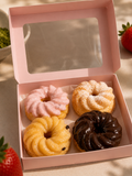 The French Cruller Collection- Glazed/Cinnamon Sugar/Chocolate/Strawberry
